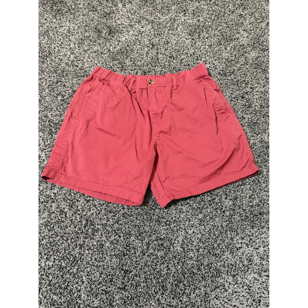Maamgic Shorts Mens 32 Salmon Pink Excellent Elastic Waist Cotton Stretch Chino